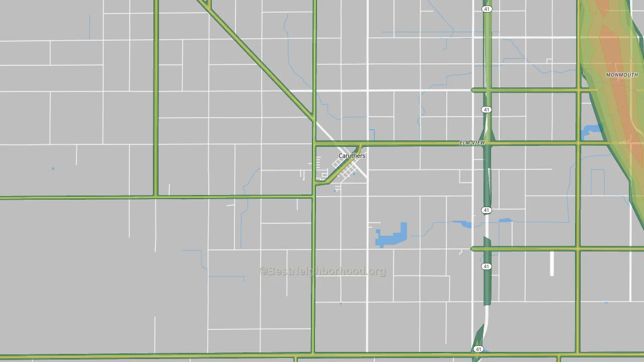 93609, CA Map of Noise Levels in 93609