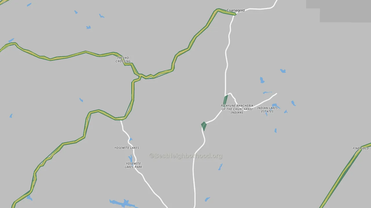 93614, CA Map of Noise Levels in 93614