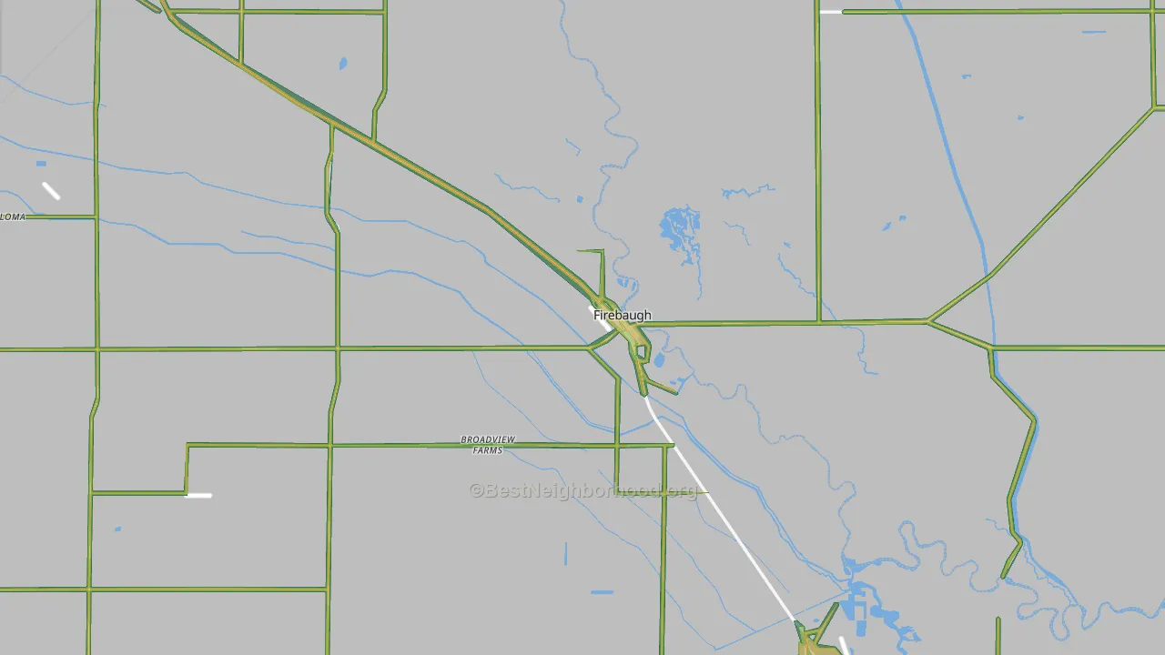 93622, CA Map of Noise Levels in 93622