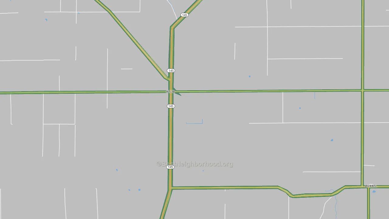 93627, CA Map of Noise Levels in 93627