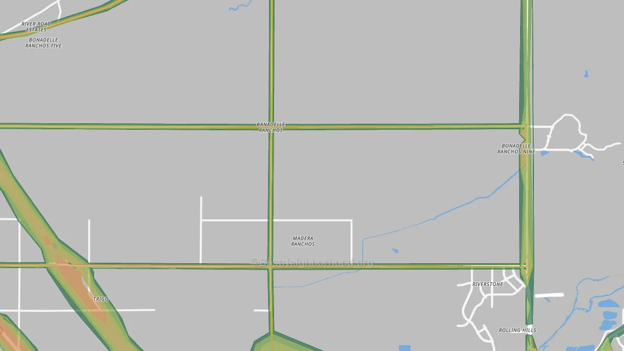 93636, CA Map of Noise Levels in 93636