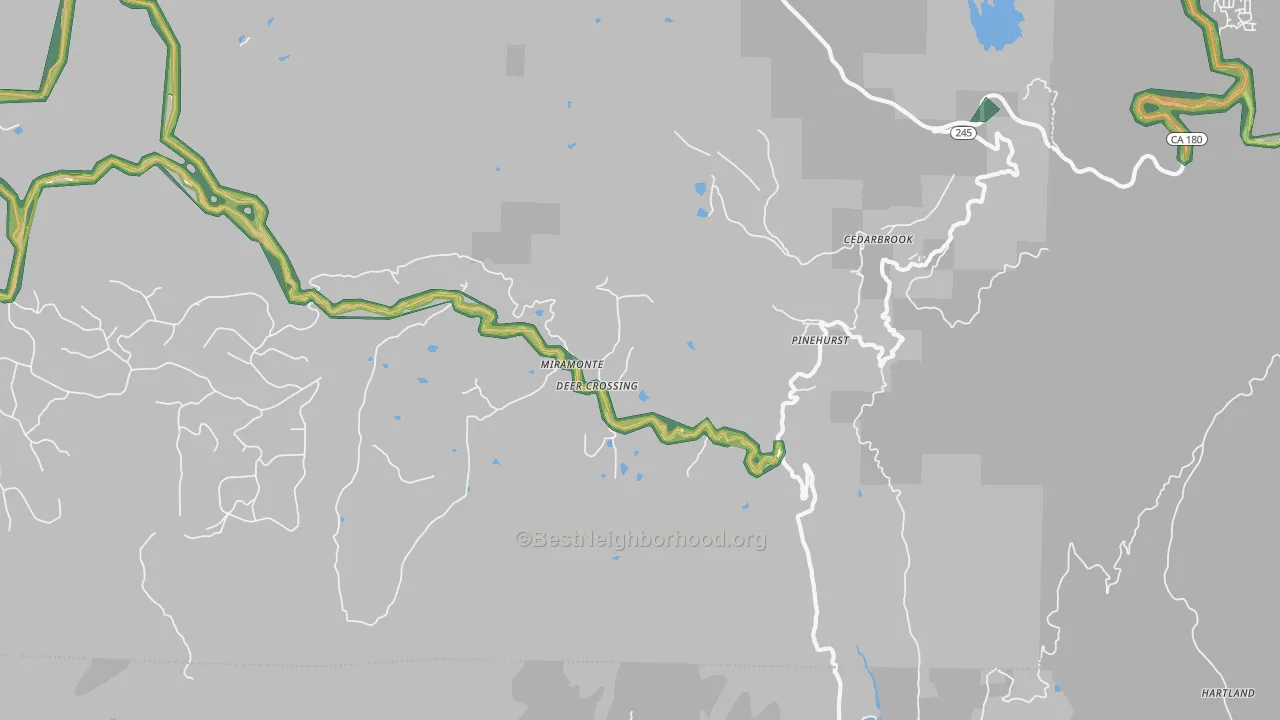 93641, CA Map of Noise Levels in 93641