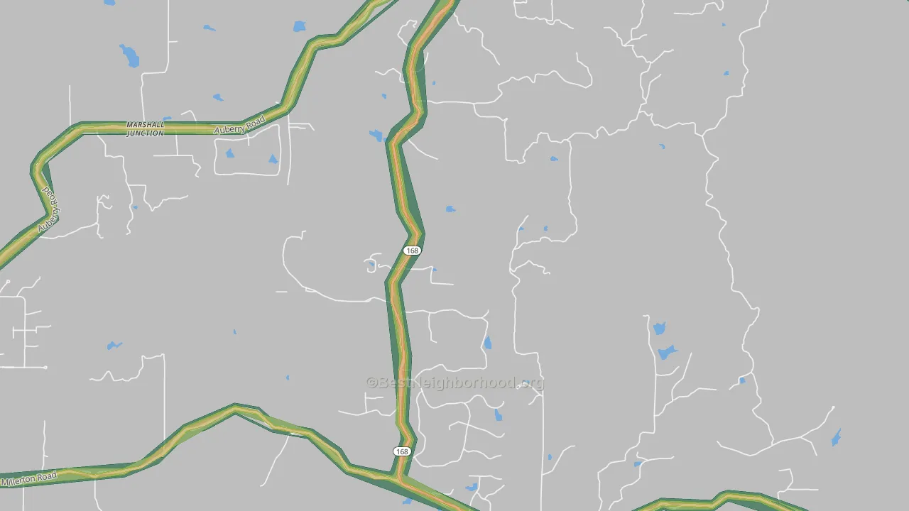 93651, CA Map of Noise Levels in 93651