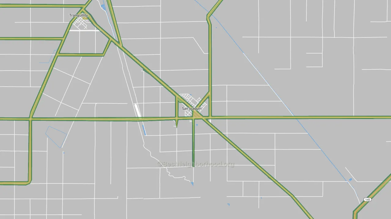 93660, CA Map of Noise Levels in 93660