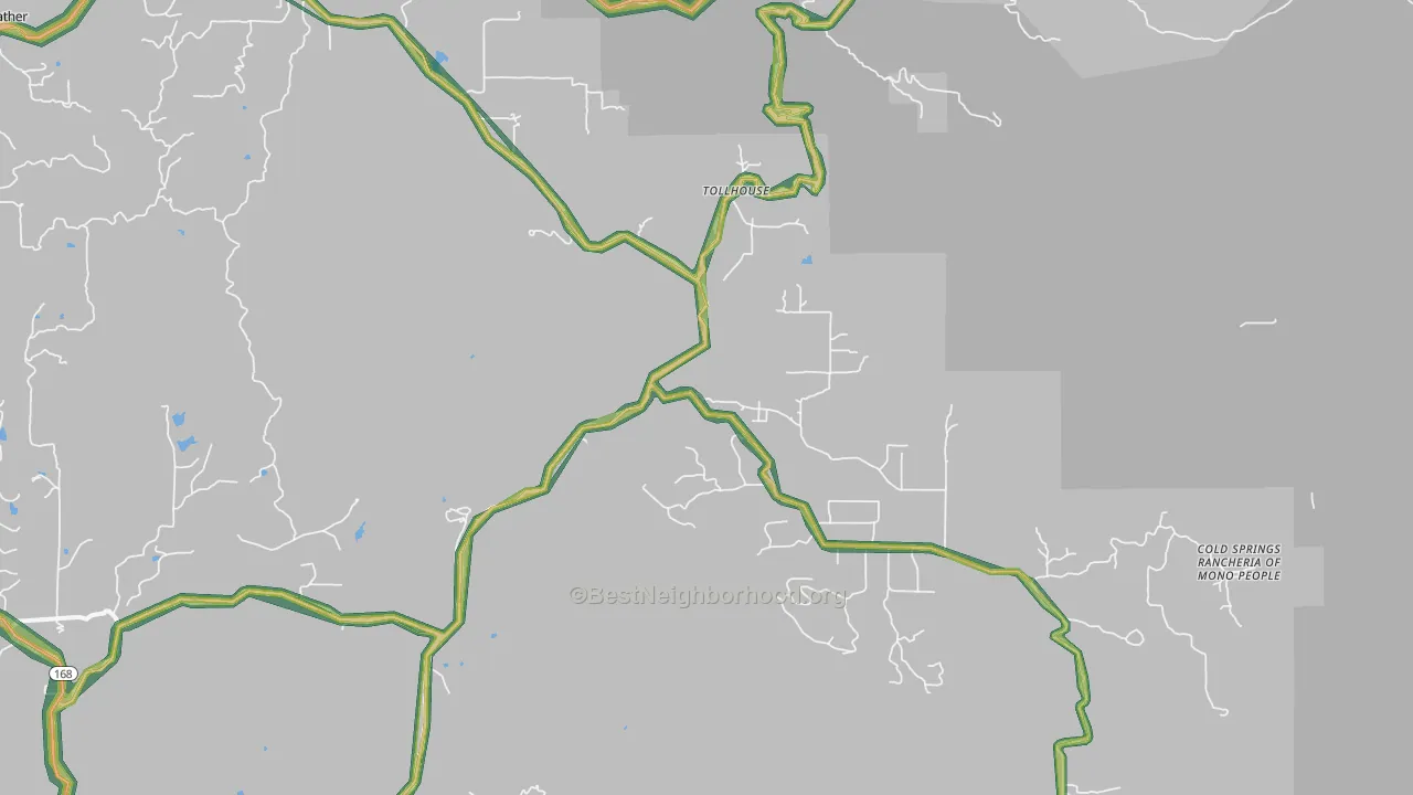 93667, CA Map of Noise Levels in 93667