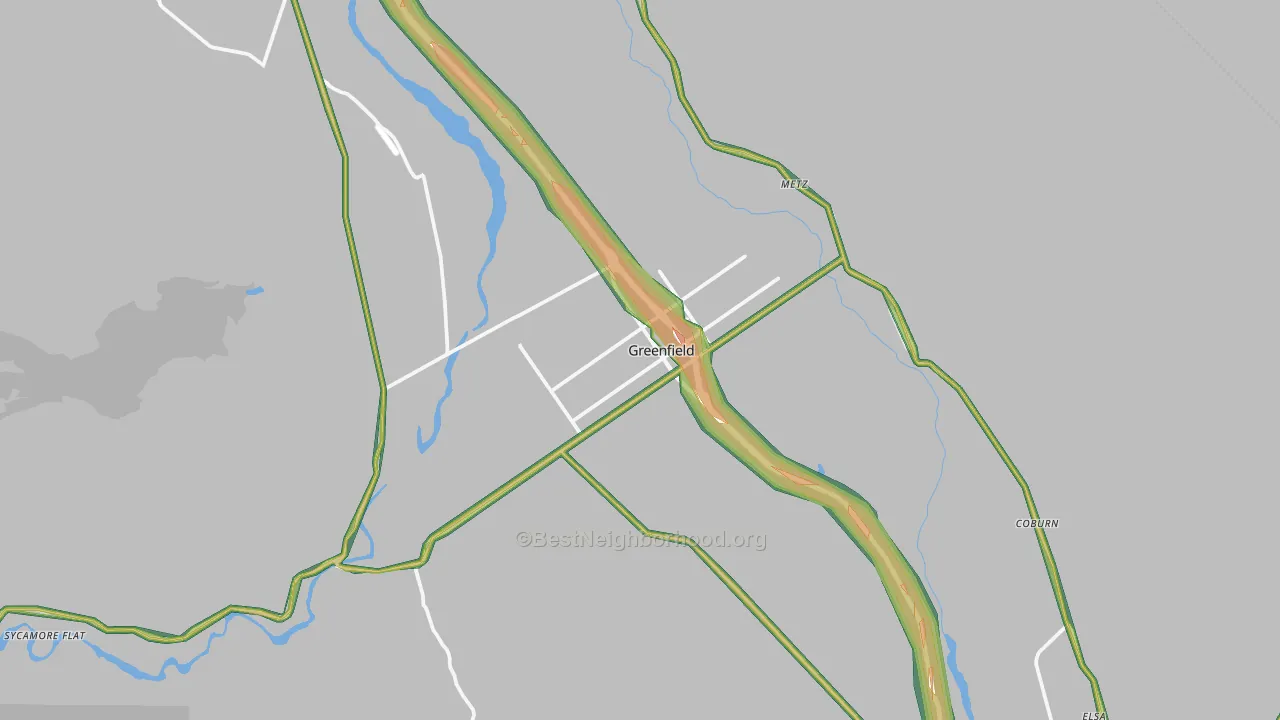 93927, CA Map of Noise Levels in 93927