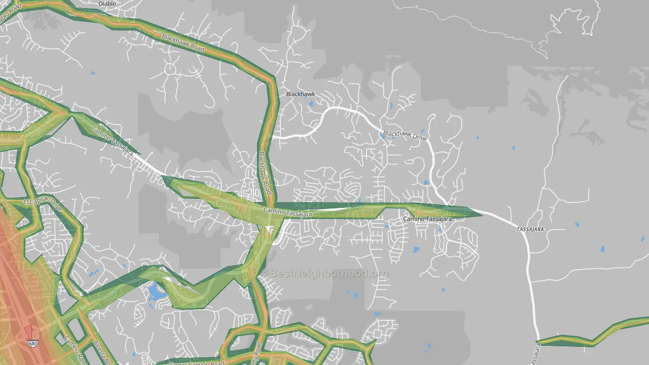 94506, CA Map of Noise Levels in 94506