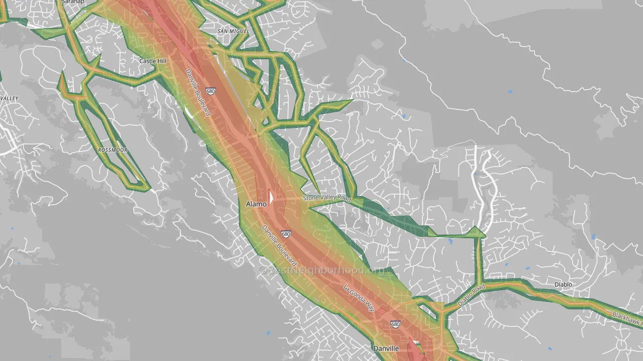 94507, CA Map of Noise Levels in 94507