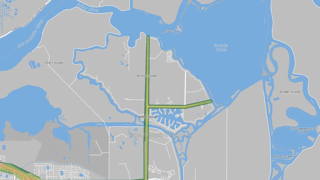94511, CA Map of Noise Levels in 94511