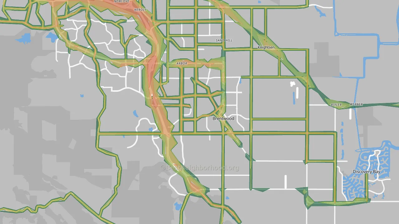 94513, CA Map of Noise Levels in 94513