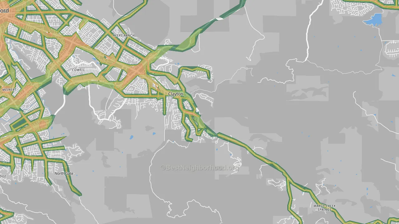 94517, CA Map of Noise Levels in 94517