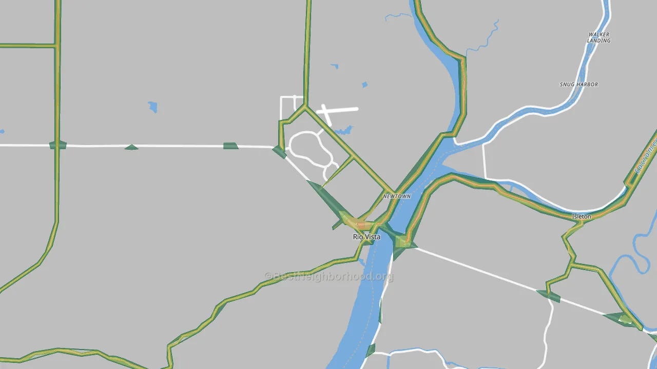 94571, CA Map of Noise Levels in 94571