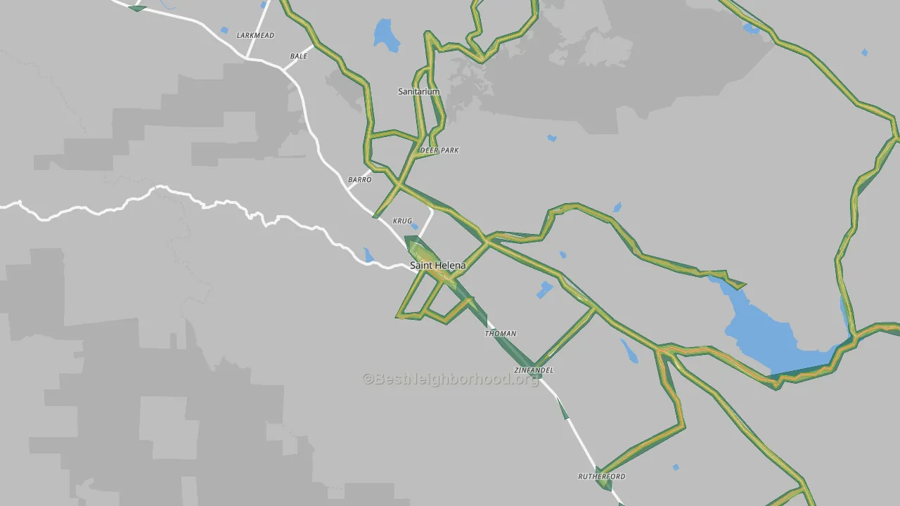 94574, CA Map of Noise Levels in 94574