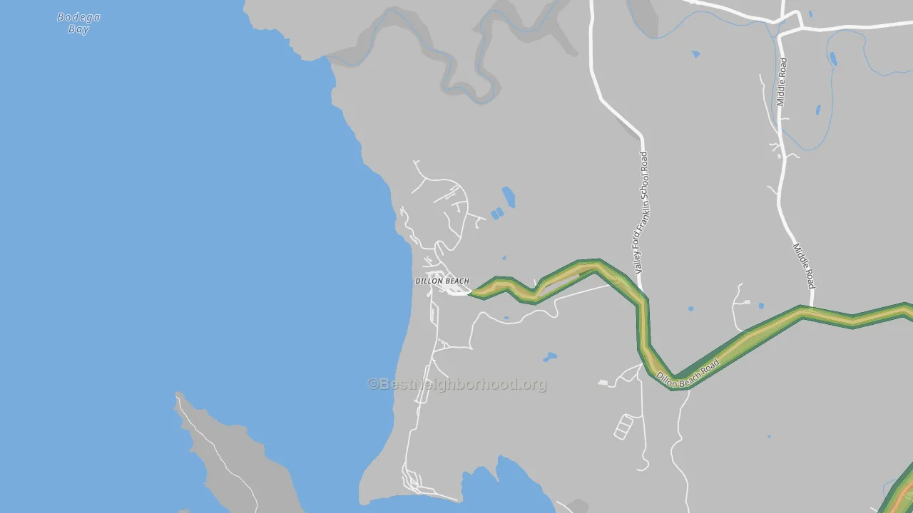 94929, CA Map of Noise Levels in 94929