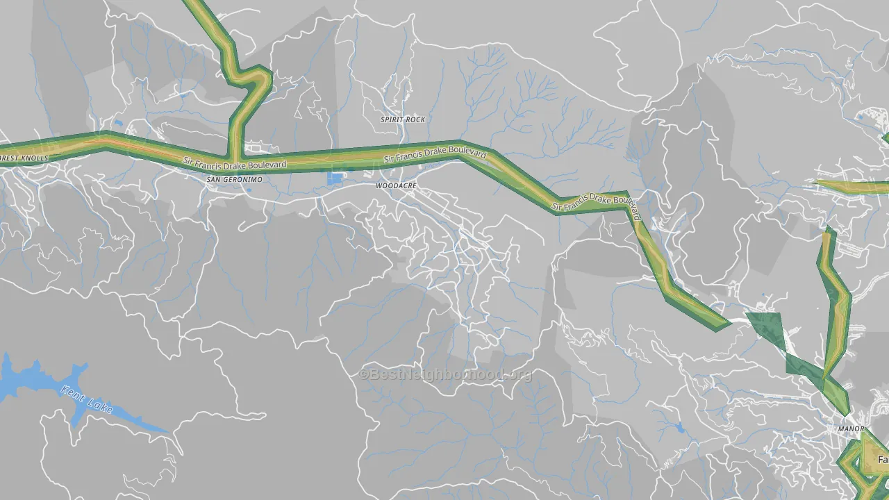 94973, CA Map of Noise Levels in 94973