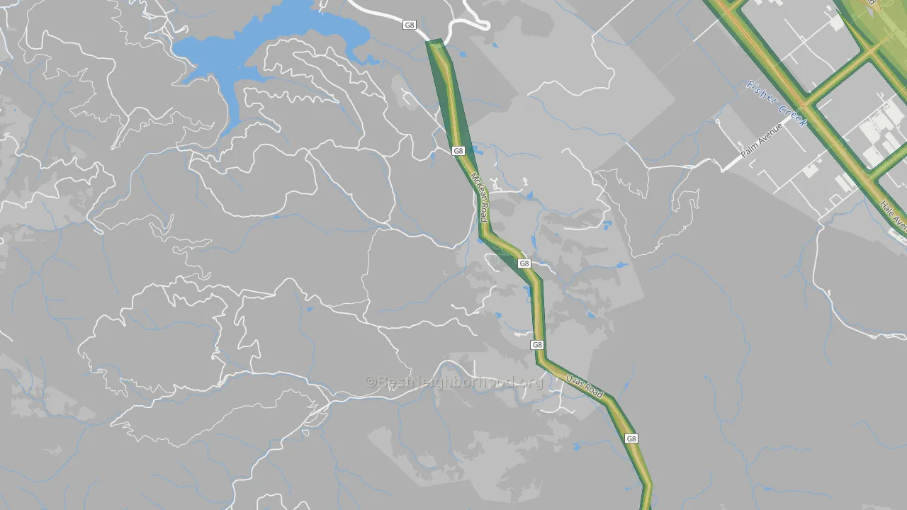 95141, CA Map of Noise Levels in 95141