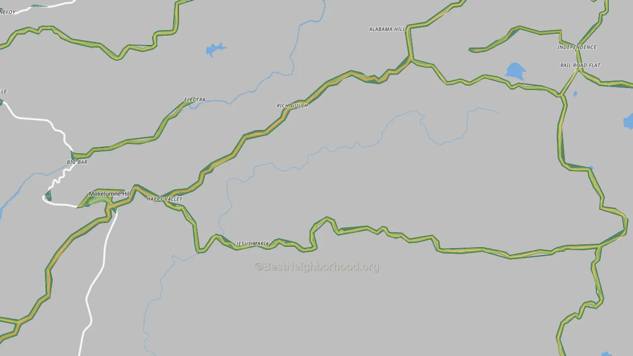 95245, CA Map of Noise Levels in 95245