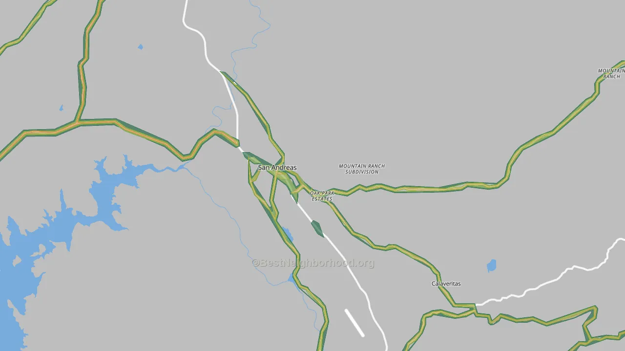 95249, CA Map of Noise Levels in 95249