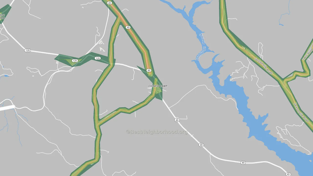 95309, CA Map of Noise Levels in 95309
