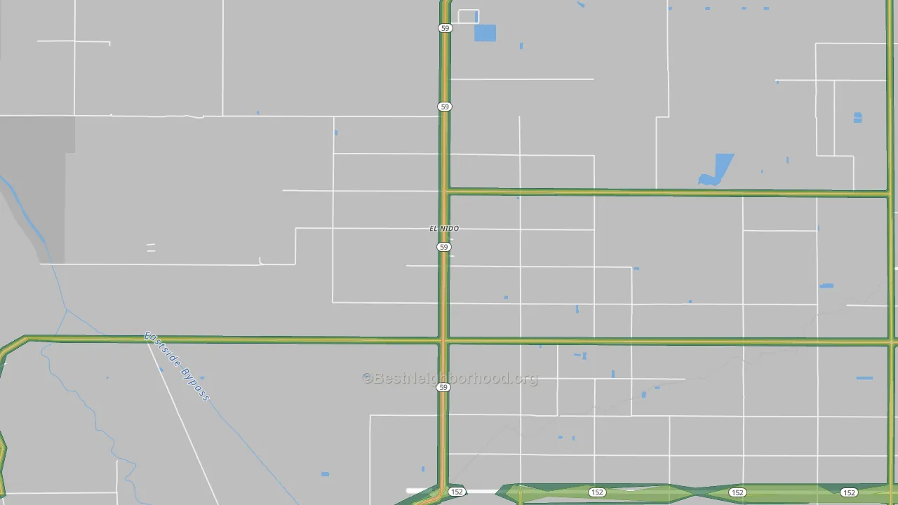 95317, CA Map of Noise Levels in 95317