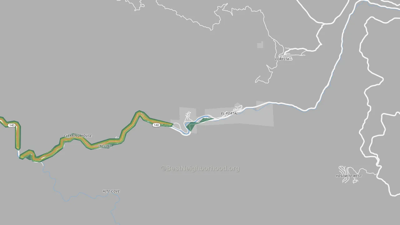 95318, CA Map of Noise Levels in 95318