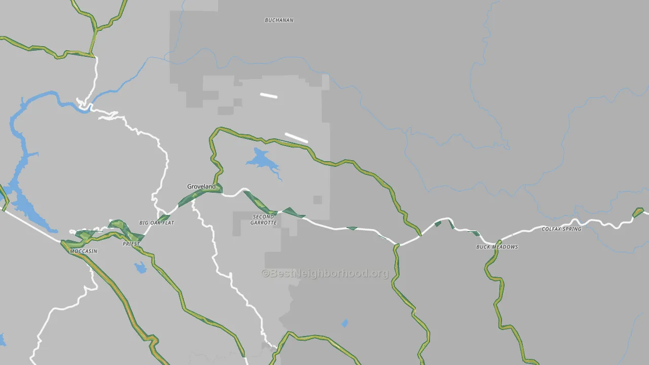 95321, CA Map of Noise Levels in 95321
