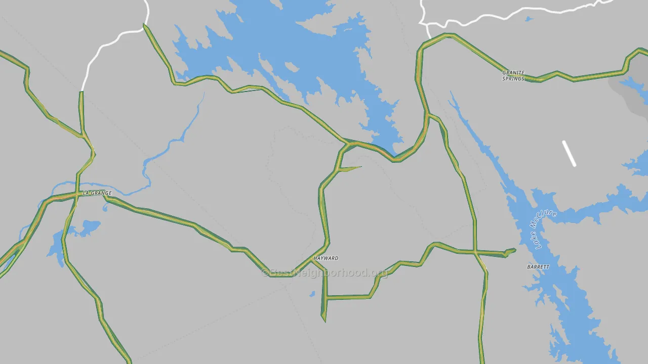 95329, CA Map of Noise Levels in 95329
