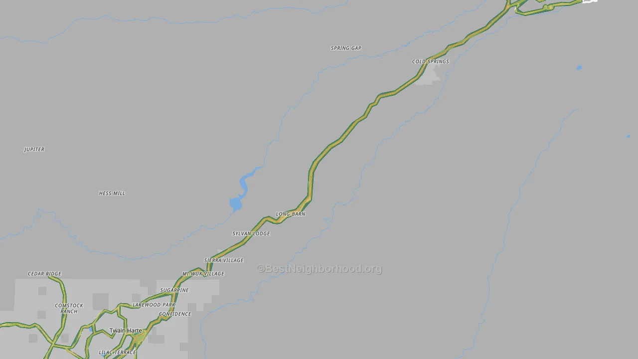 95335, CA Map of Noise Levels in 95335