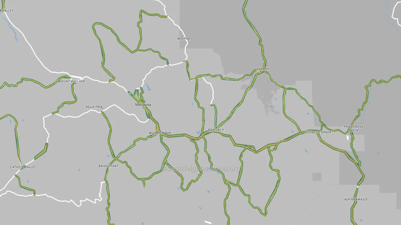 95338, CA Map of Noise Levels in 95338