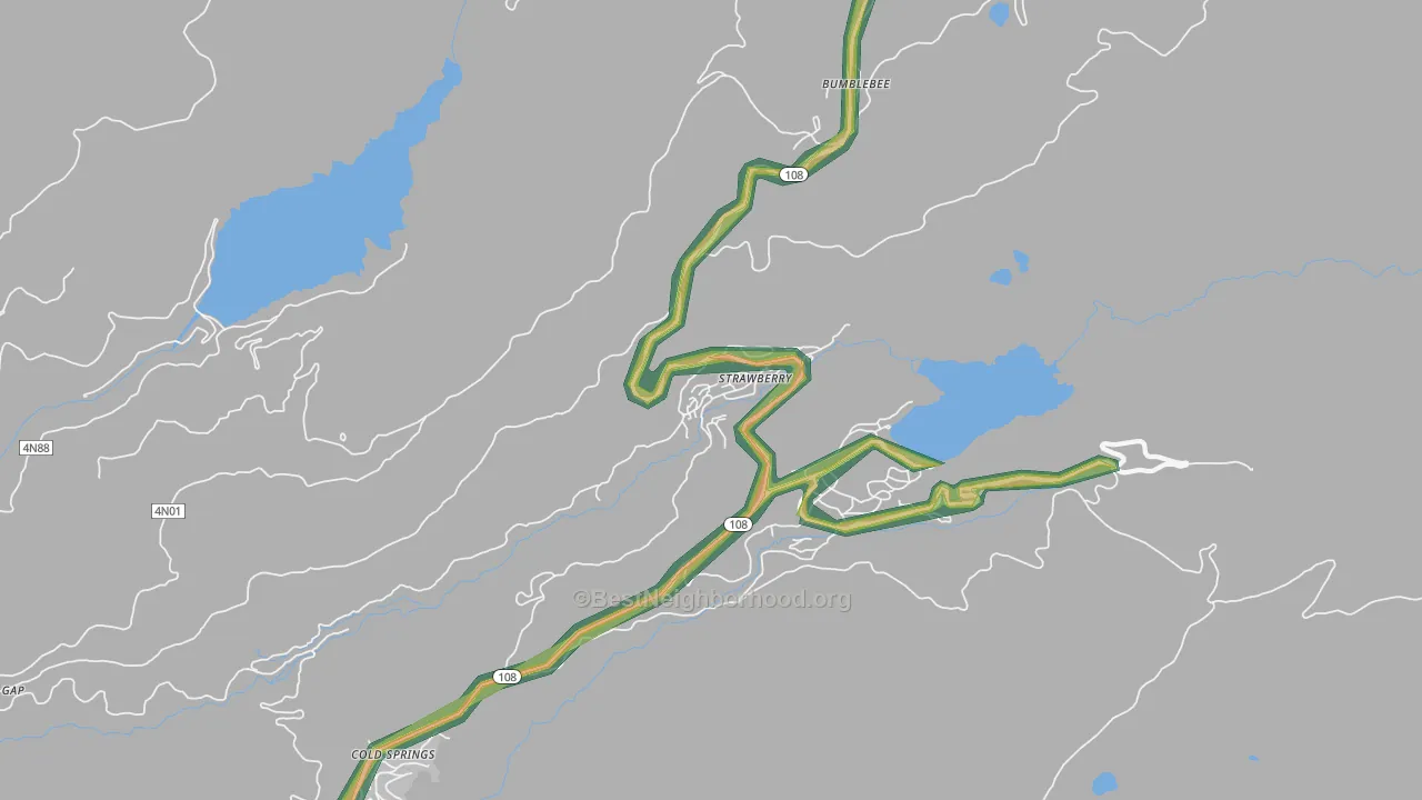 95375, CA Map of Noise Levels in 95375