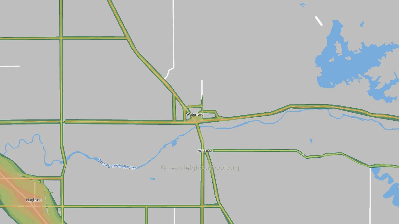 95386, CA Map of Noise Levels in 95386