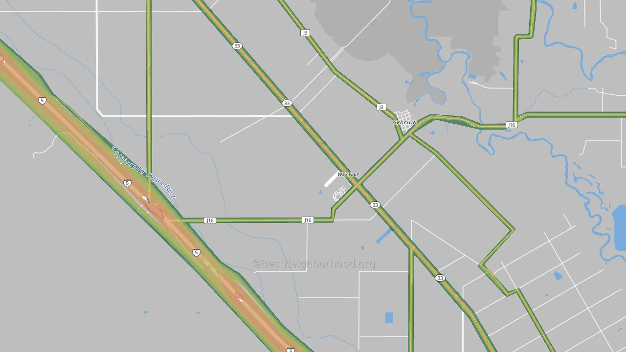 95387, CA Map of Noise Levels in 95387