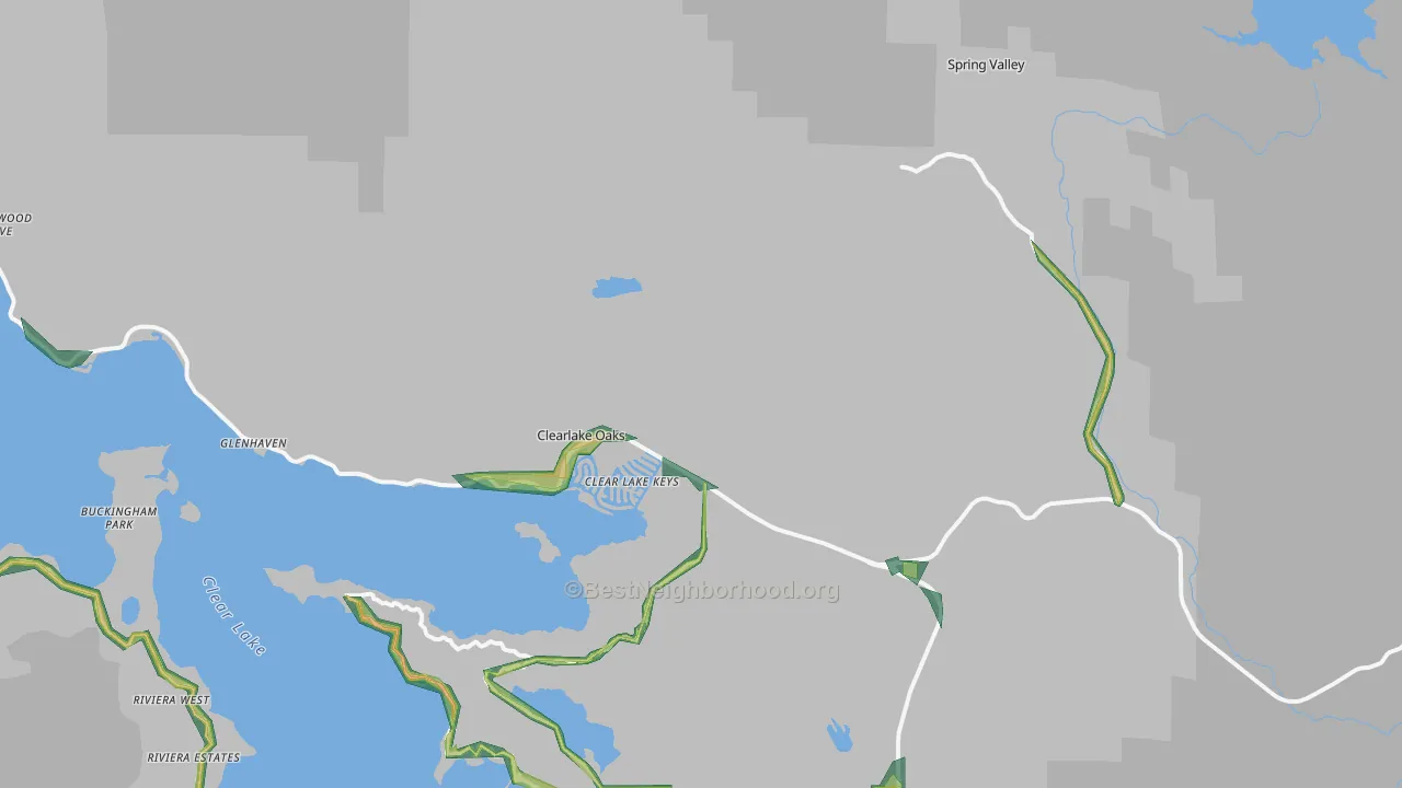 95423, CA Map of Noise Levels in 95423