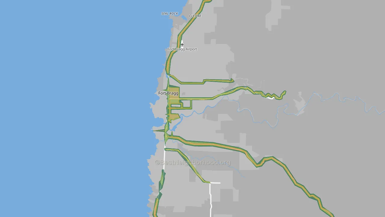 95437, CA Map of Noise Levels in 95437