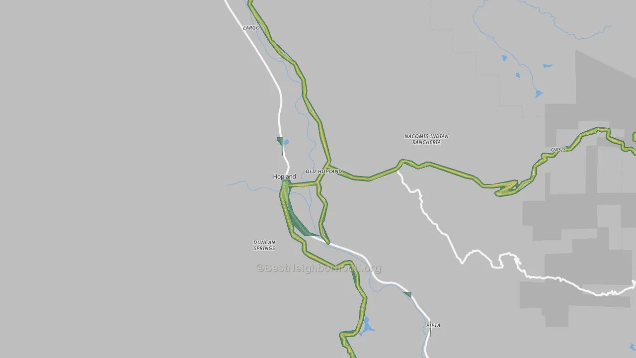95449, CA Map of Noise Levels in 95449