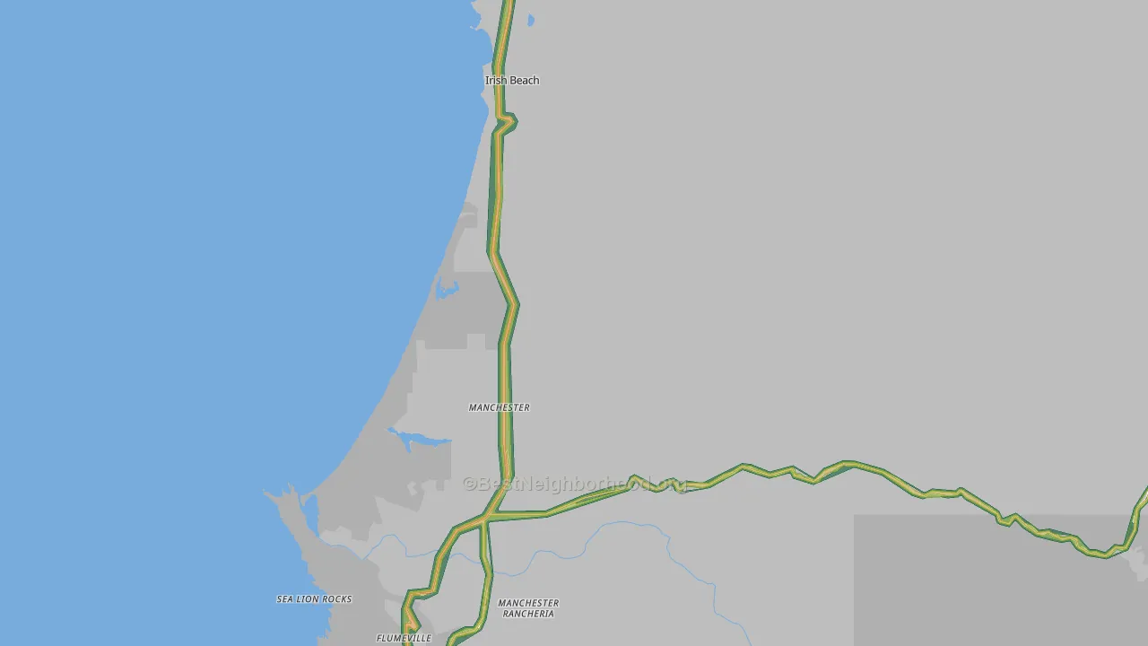 95459, CA Map of Noise Levels in 95459
