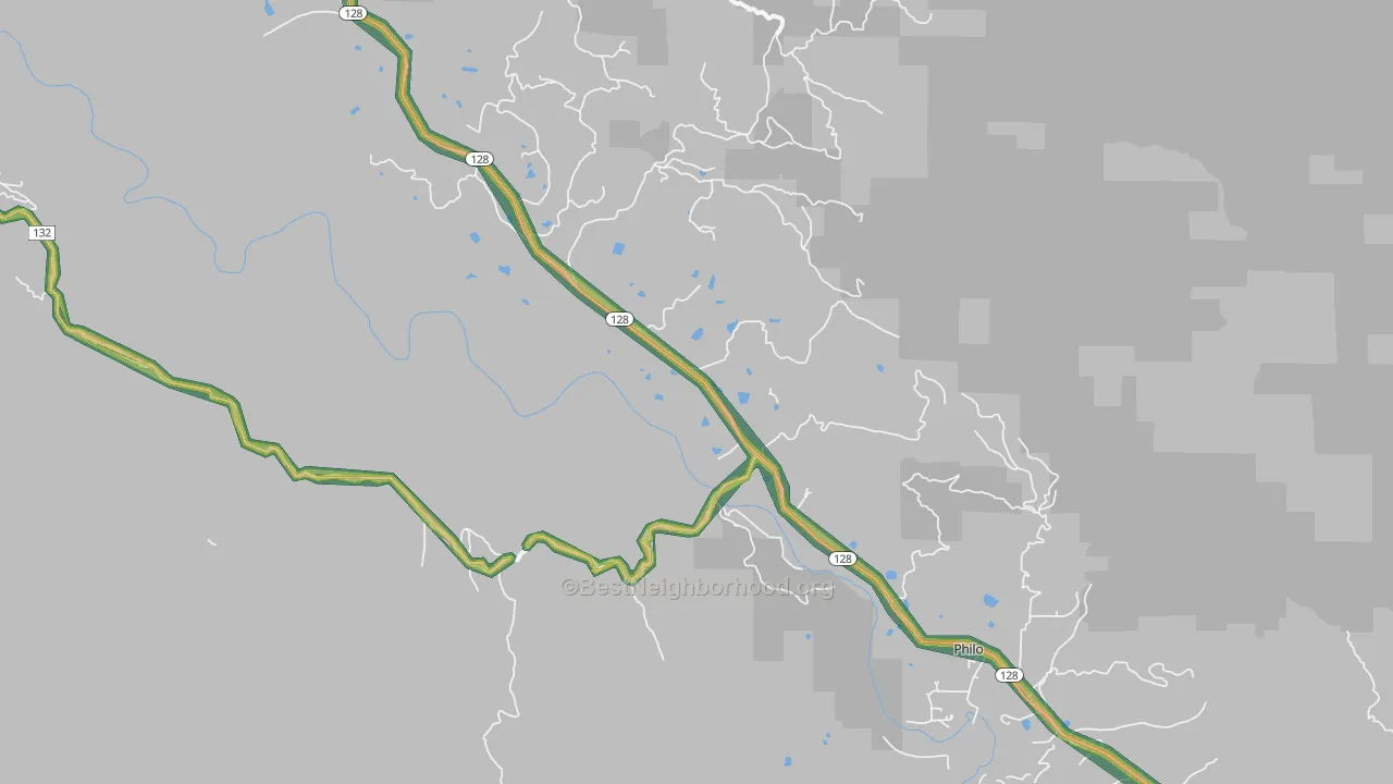 95466, CA Map of Noise Levels in 95466
