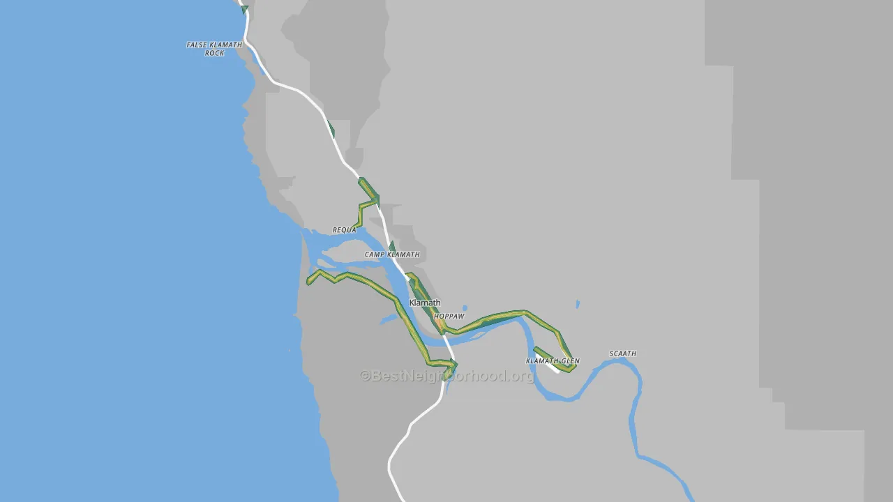 95548, CA Map of Noise Levels in 95548