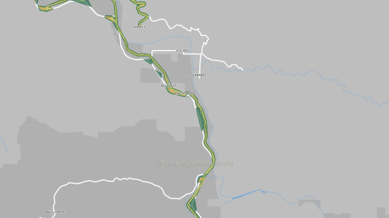 95569, CA Map of Noise Levels in 95569