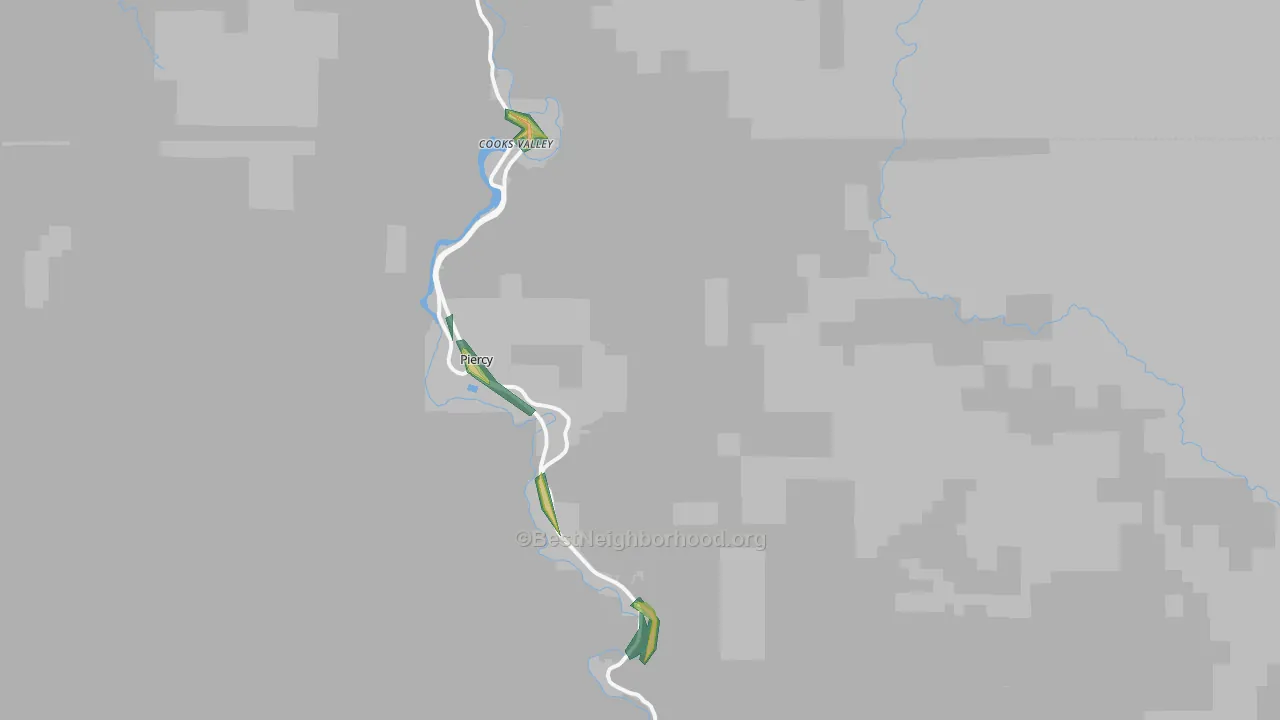 95587, CA Map of Noise Levels in 95587
