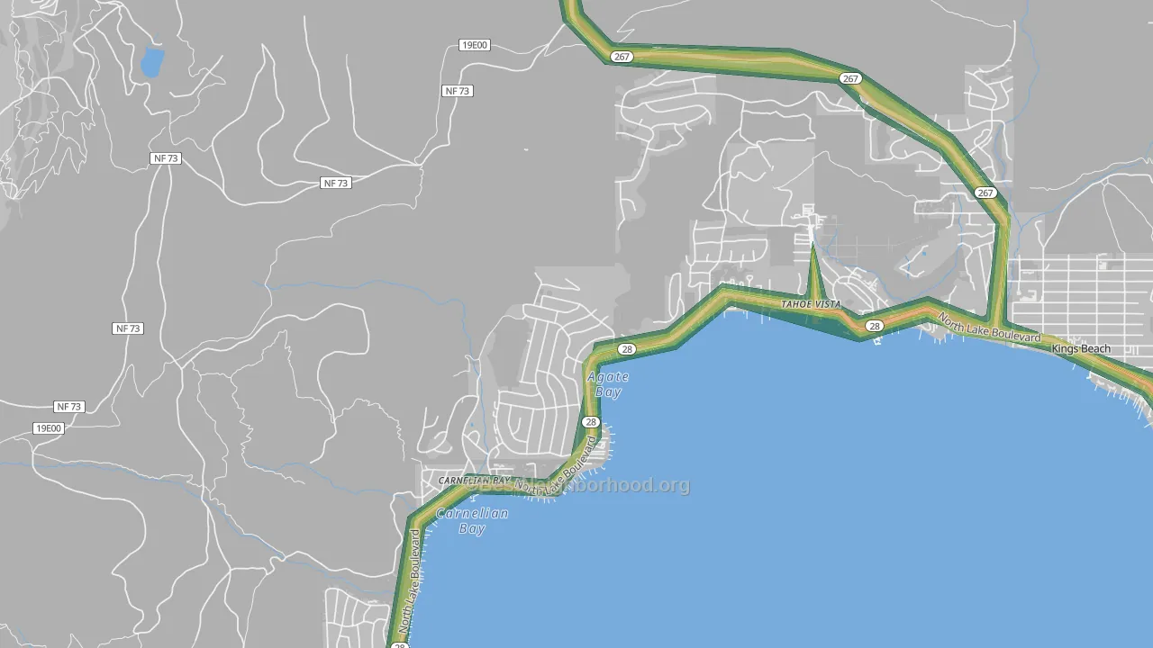 95604, CA Map of Noise Levels in 95604