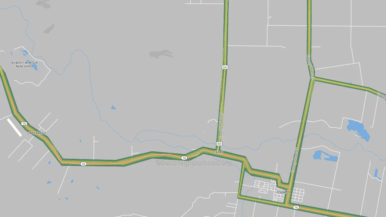 95607, CA Map of Noise Levels in 95607