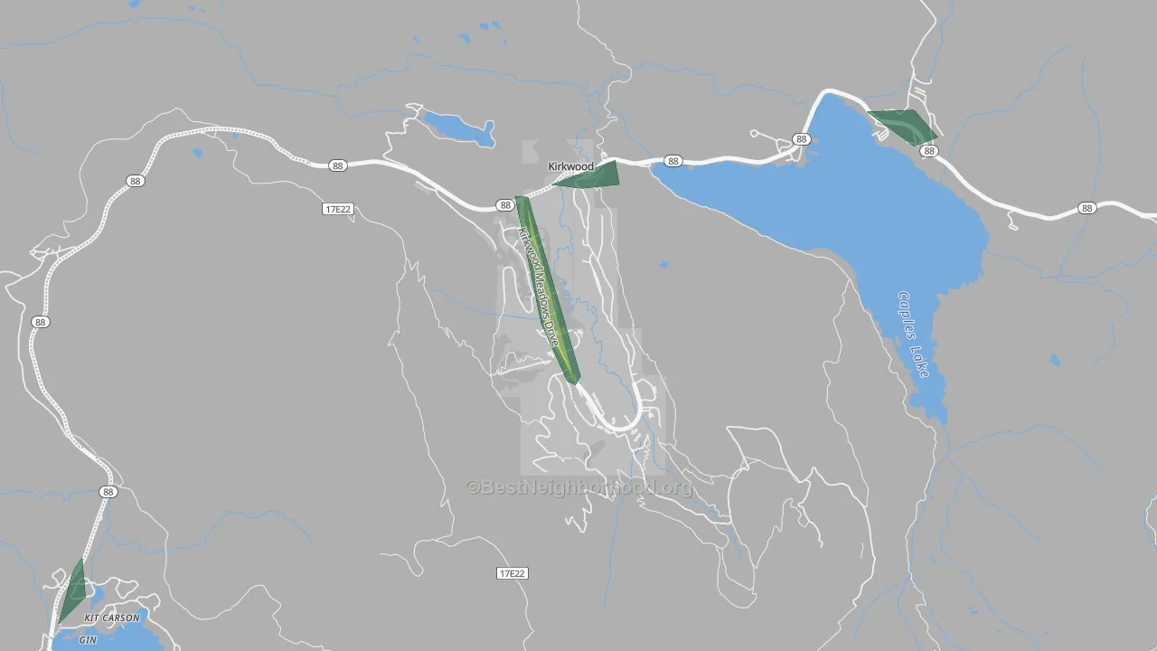 95646, CA Map of Noise Levels in 95646