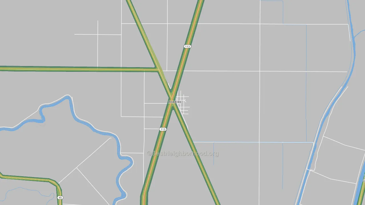 95676, CA Map of Noise Levels in 95676