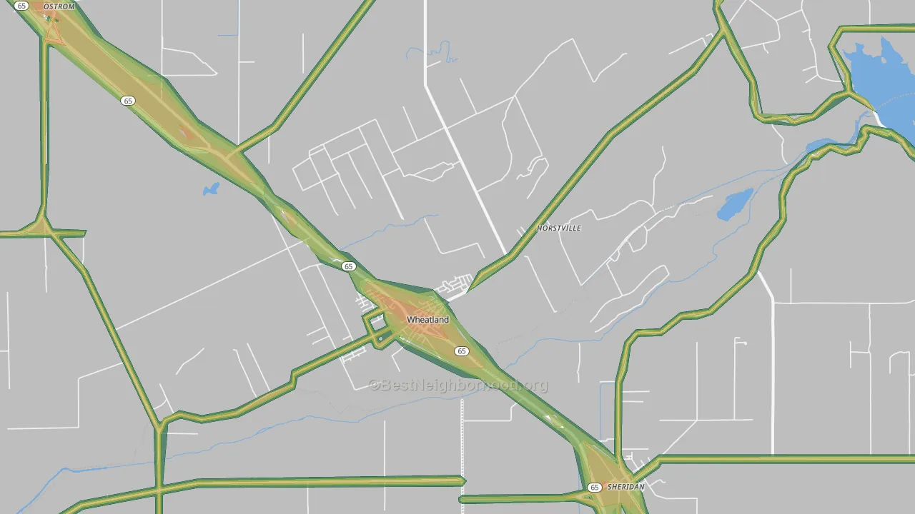 95692, CA Map of Noise Levels in 95692