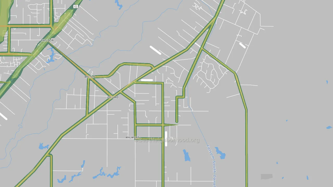 95693, CA Map of Noise Levels in 95693