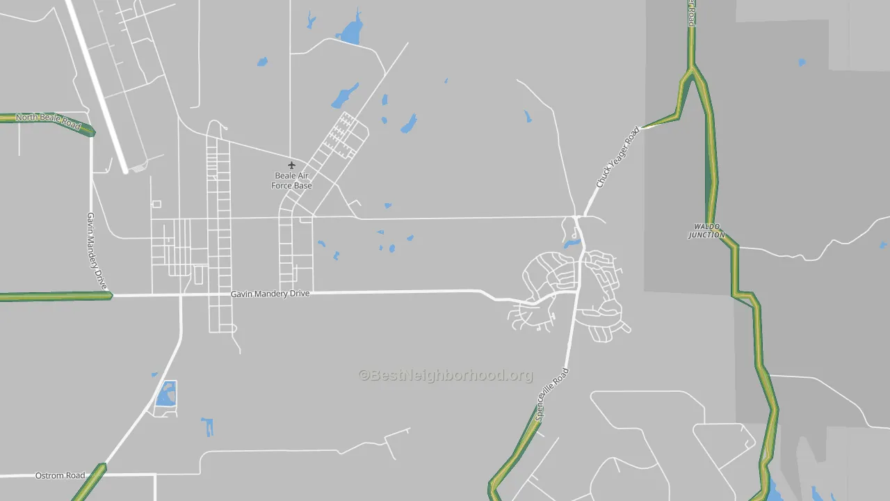 95903, CA Map of Noise Levels in 95903