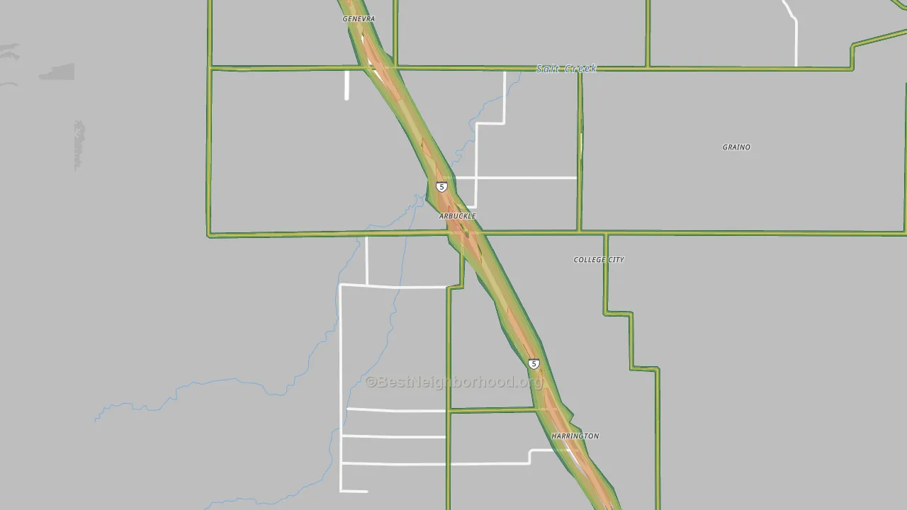 95912, CA Map of Noise Levels in 95912