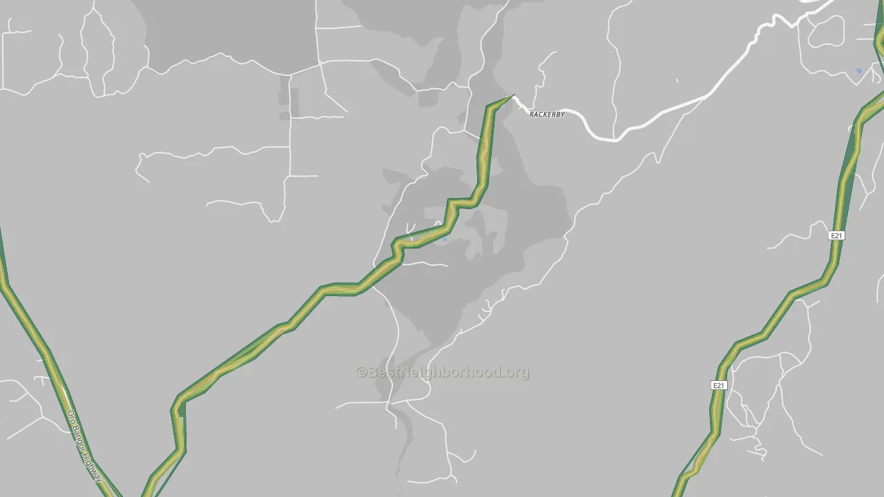 95914, CA Map of Noise Levels in 95914