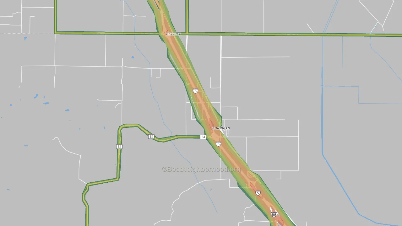 95937, CA Map of Noise Levels in 95937